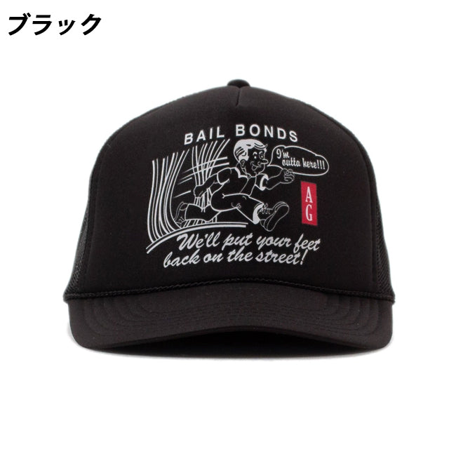 アカプルコ ゴールド メッシュキャップ【BAIL BONDS TRUCKER CAP】 ACAPULCO GOLD