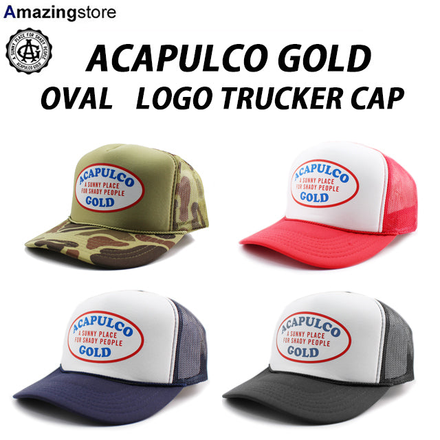 アカプルコ ゴールド メッシュキャップ【OVAL LOGO TRUCKER CAP】 ACAPULCO GOLD
