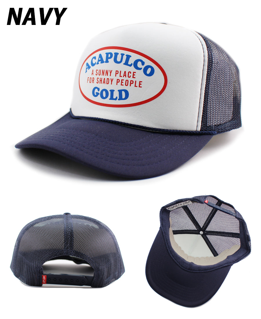 アカプルコ ゴールド メッシュキャップ【OVAL LOGO TRUCKER CAP】 ACAPULCO GOLD