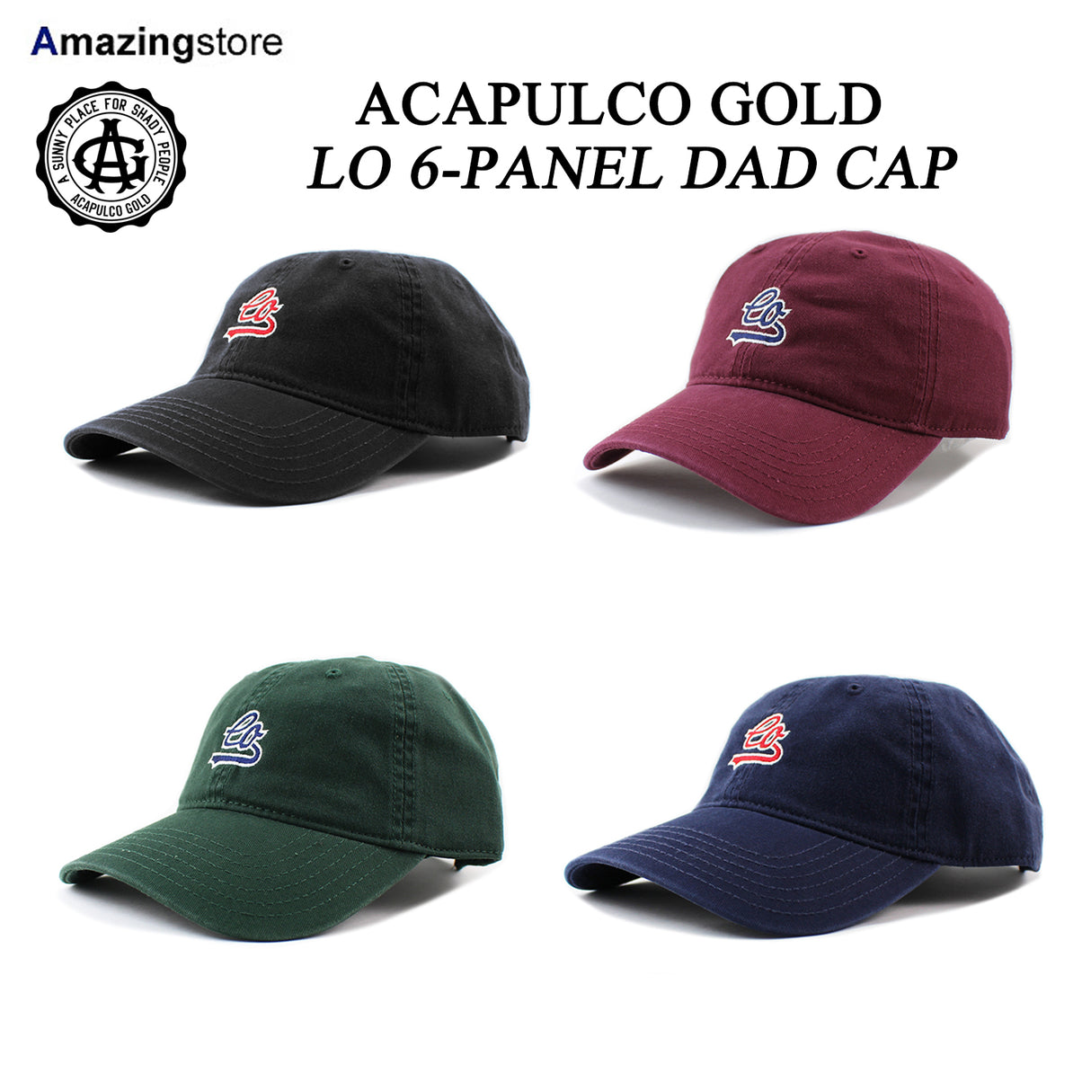 アカプルコ ゴールド ストラップバック キャップ【LO 6-PANEL DAD CAP】 ACAPULCO GOLD