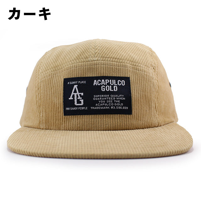 4色展開 アカプルコ ゴールド CORDUROY STRAPBACK CAP ACAPULCO GOLD