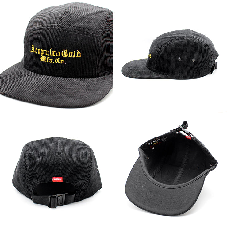 アカプルコ ゴールド EMBROIDERY CORDUROY CAMP CAP