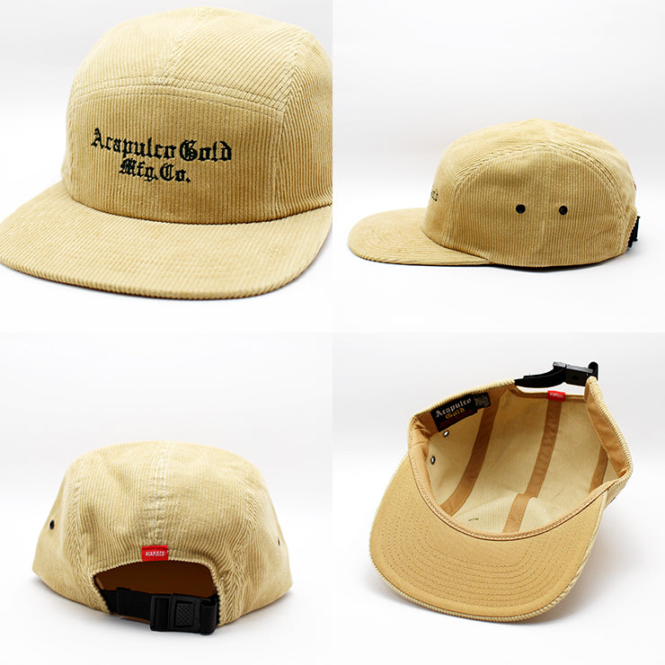 アカプルコ ゴールド EMBROIDERY CORDUROY CAMP CAP