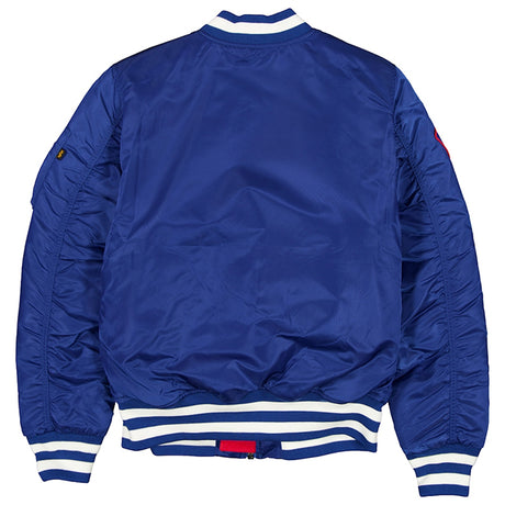 海外取寄 ニューエラ ジャケット シカゴ カブス ALPHA INDUSTRIES MA-1 FULL-ZIP BOMBER JACKET ROYAL BLUE