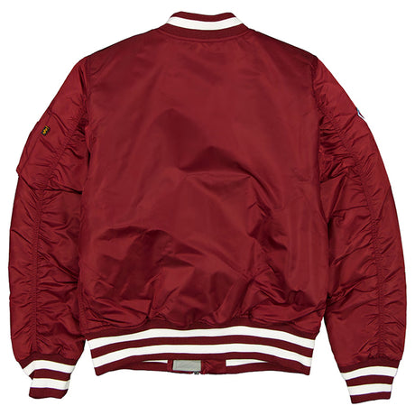 海外取寄 ニューエラ ジャケット フィラデルフィア フィリーズ ALPHA INDUSTRIES MA-1 FULL-ZIP BOMBER JACKET MAROON