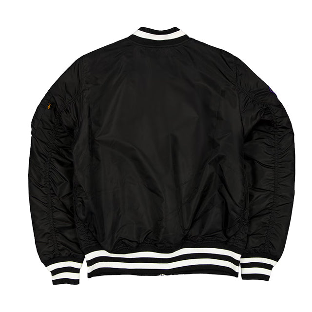 海外取寄 ニューエラ ジャケット ラスベガス レイダース ALPHA INDUSTRIES MA-1 FULL-ZIP BOMBER JACKET BLACK