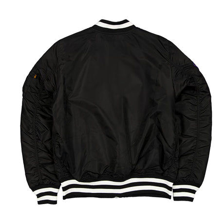 海外取寄 ニューエラ ジャケット ラスベガス レイダース ALPHA INDUSTRIES MA-1 FULL-ZIP BOMBER JACKET BLACK