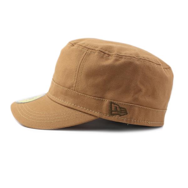 ニューエラ ワークキャップ WM-01 DUCK COTTON BLANK CAP TAN MOSS BROWN FLAG