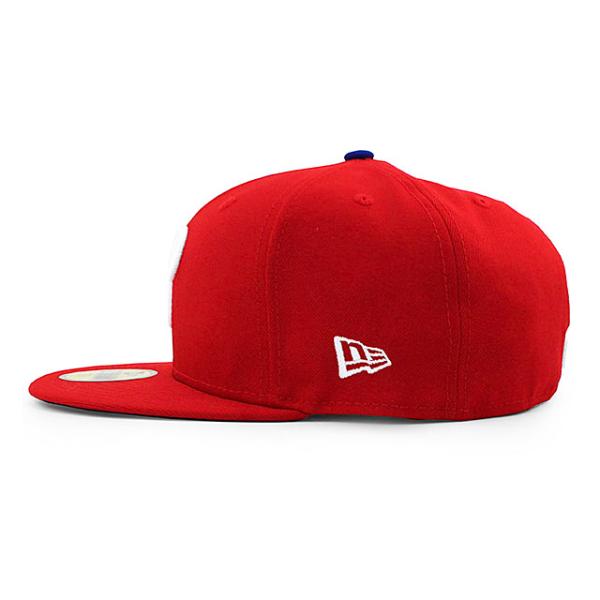 ニューエラ キャップ 59FIFTY フィラデルフィア フィリーズ MLB ON-FIELD AUTHENTIC GAME FITTED CAP RED