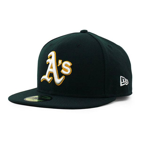 ニューエラ キャップ 59FIFTY オークランド アスレチックス MLB ON-FIELD AUTHENTIC ROAD FITTED CAP GREEN