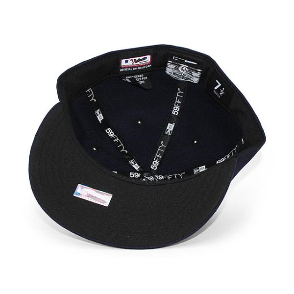 ニューエラ キャップ 59FIFTY クリーブランド インディアンス MLB ON FIELD AUTHENTIC ROAD FITTED CAP NAVY