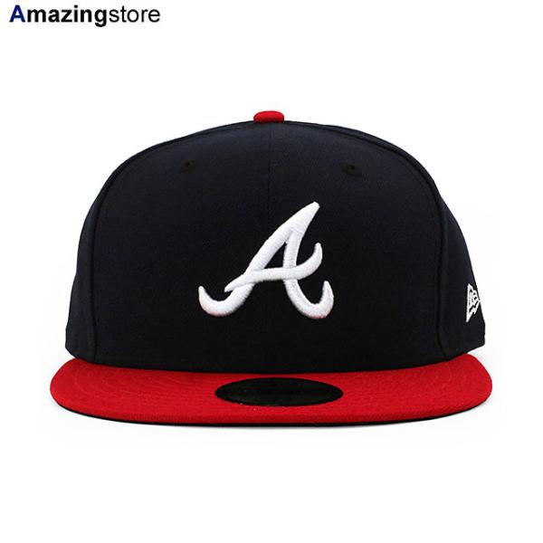 ニューエラ キャップ 59FIFTY アトランタ ブレーブス MLB ON-FIELD AUTHENTIC HOME FITTED CAP NAVY