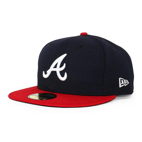 ニューエラ キャップ 59FIFTY アトランタ ブレーブス MLB ON-FIELD AUTHENTIC HOME FITTED CAP NAVY