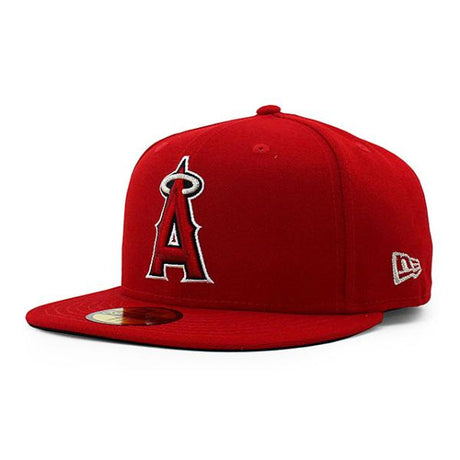 ニューエラ キャップ 59FIFTY ロサンゼルス エンゼルス MLB ON-FIELD AUTHENTIC GAME FITTED CAP RED