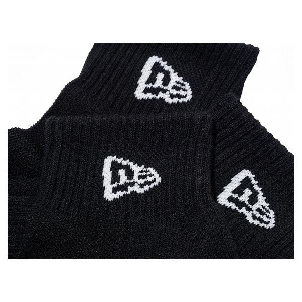 ニューエラ 靴下 SOCKS ANKLE 3PAIRS BLACK