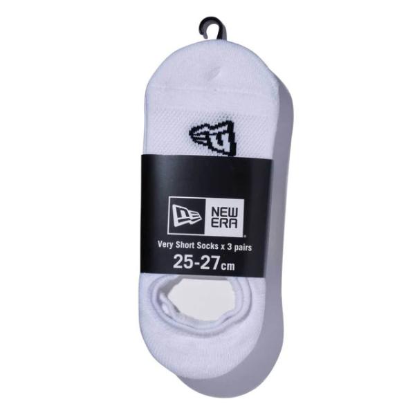 ニューエラ 靴下 SOCKS VERY SHORT 3PAIRS WHITE  NEW ERA ソックス ホワイト 3ペア