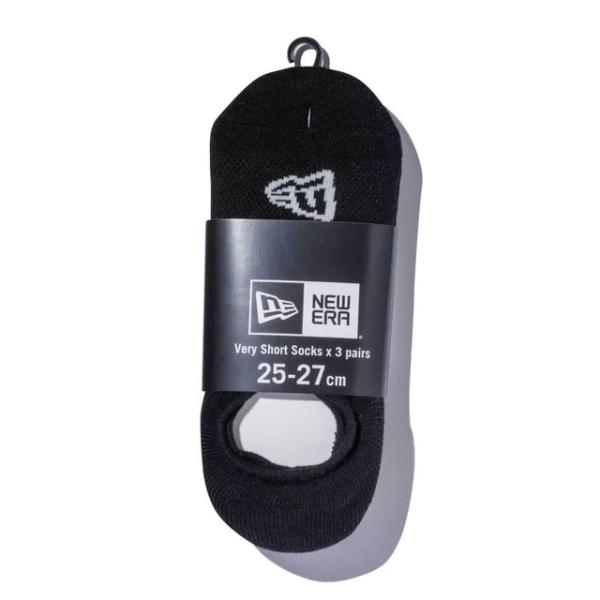 ニューエラ 靴下 SOCKS VERY SHORT 3PAIRS BLACK