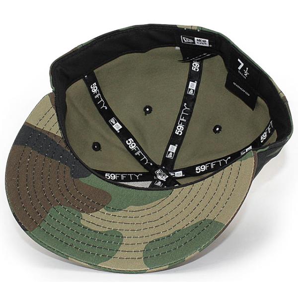 ニューエラ キャップ 59FIFTY BLANK BASIC FITTED CAP CAMO BLACK FLAG NEW ERA ベーシック ウッドランドカモ ブラックフラッグ 13694105