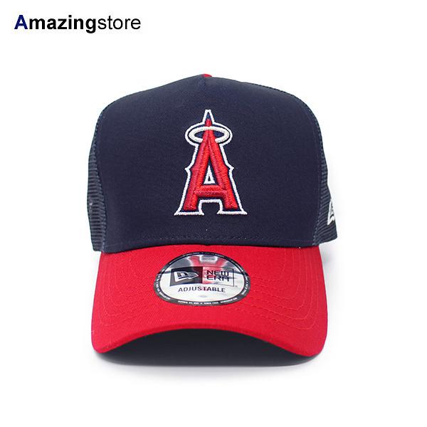 ニューエラ キャップ 9FORTY メッシュキャップ ロサンゼルス エンゼルス  MLB TRUCKER MESH CAP NAVY-RED  NEW ERA LOS ANGELES ANGELS 12746920