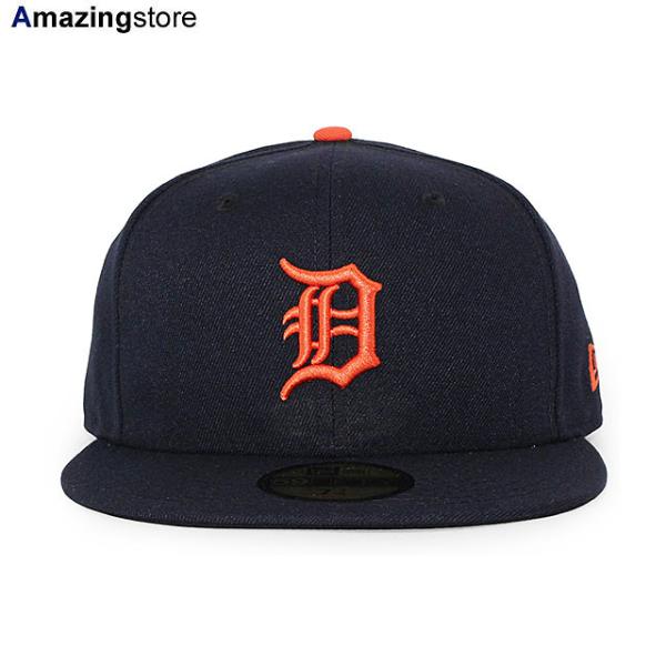 ニューエラ キャップ 59FIFTY デトロイト タイガース MLB ON FIELD AUTHENTIC ROAD FITTED CAP NAVY