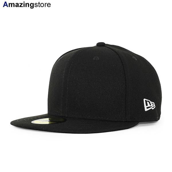 ニューエラ キャップ 59FIFTY BLANK BASIC FITTED CAP BLACK WHITE FLAG NEW ERA 13562266