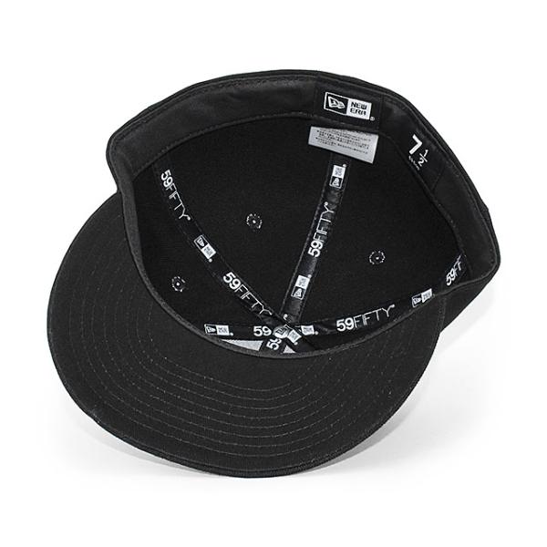 ニューエラ キャップ 59FIFTY BLANK BASIC FITTED CAP BLACK BLACK FLAG NEW ERA 13562268