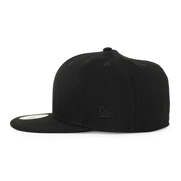 ニューエラ キャップ 59FIFTY BLANK BASIC FITTED CAP BLACK BLACK FLAG NEW ERA 13562268