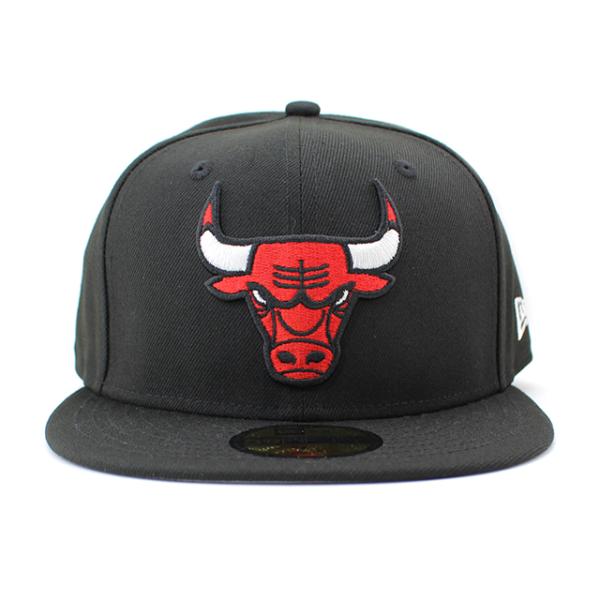 ニューエラ キャップ 59FIFTY シカゴ ブルズ NBA TEAM BASIC FITTED CAP BLACK