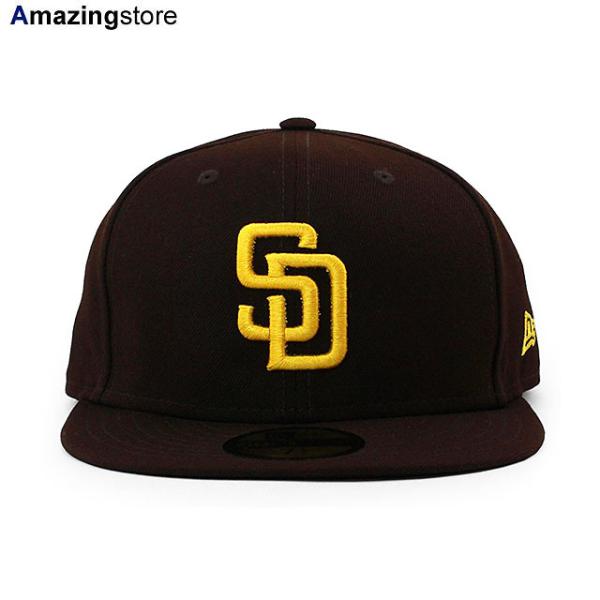 ニューエラ キャップ 59FIFTY サンディエゴ パドレス MLB ON FIELD AUTHENTIC GAME FITTED CAP BROWN