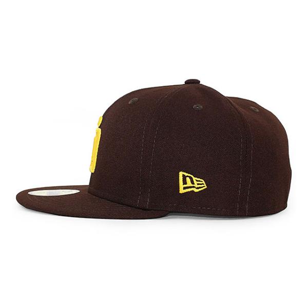 ニューエラ キャップ 59FIFTY サンディエゴ パドレス MLB ON FIELD AUTHENTIC GAME FITTED CAP BROWN