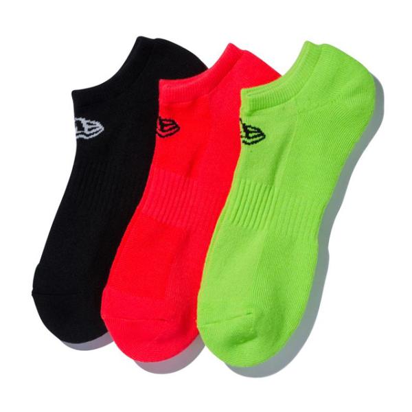 NEW ERA ソックス  SOCKS SHORT 3PAIRS MULTI  ニューエラ