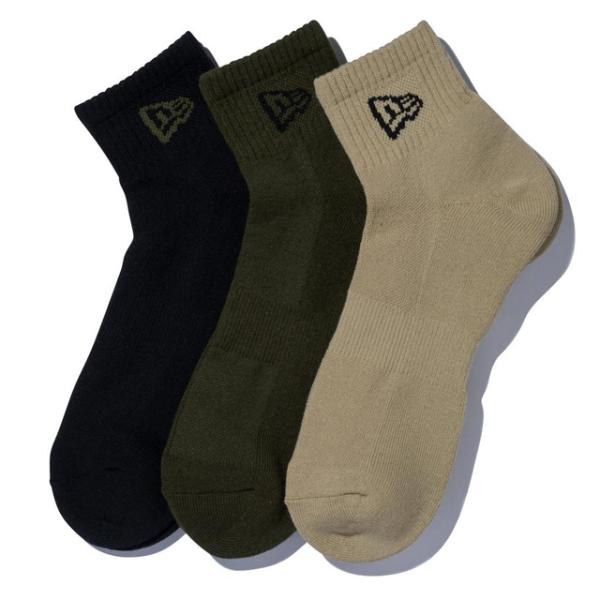 ニューエラ SOCKS ANKLE 3PAIRS MILITARY MULTI