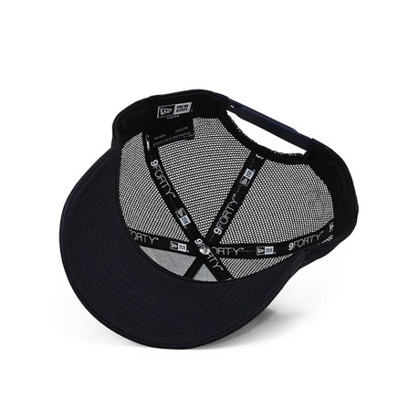 子供用 ニューエラ メッシュキャップ 9FORTY 東京ヤクルト スワローズ YOUTH NPB A-FRAME TRUCKER MESH CAP NAVY