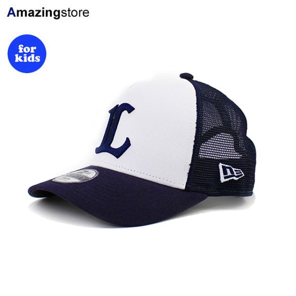 子供用 ニューエラ メッシュキャップ 9FORTY 埼玉西武ライオンズ YOUTH NPB A-FRAME TRUCKER MESH CAP WHITE