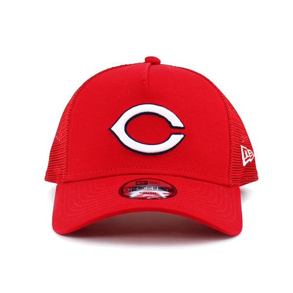 子供用 ニューエラ メッシュキャップ 9FORTY 広島東洋カープ YOUTH NPB A-FRAME TRUCKER MESH CAP RED