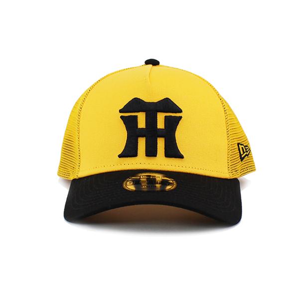 子供用 ニューエラ 9FORTY メッシュキャップ 阪神タイガース YOUTH NPB A-FRAME TRUCKER MESH CAP A GOLD