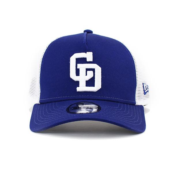 子供用 ニューエラ メッシュキャップ 9FORTY 中日ドラゴンズ YOUTH NPB A-FRAME TRUCKER MESH CAP DK ROYAL