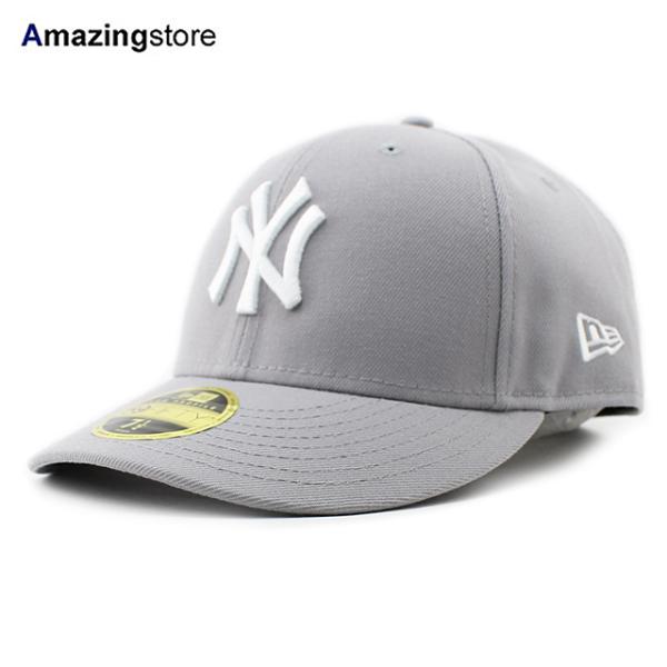 ニューエラ キャップ 59FIFTY ニューヨーク ヤンキース MLB TEAM BASIC LC LOW-CROWN FITTED CAP LP GREY