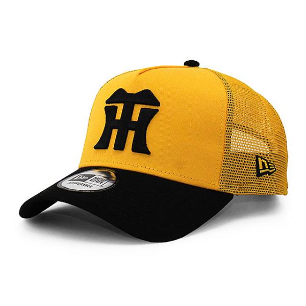 ニューエラ 9FORTY メッシュキャップ 阪神タイガース NPB A-FRAME TRUCKER MESH CAP GOLD