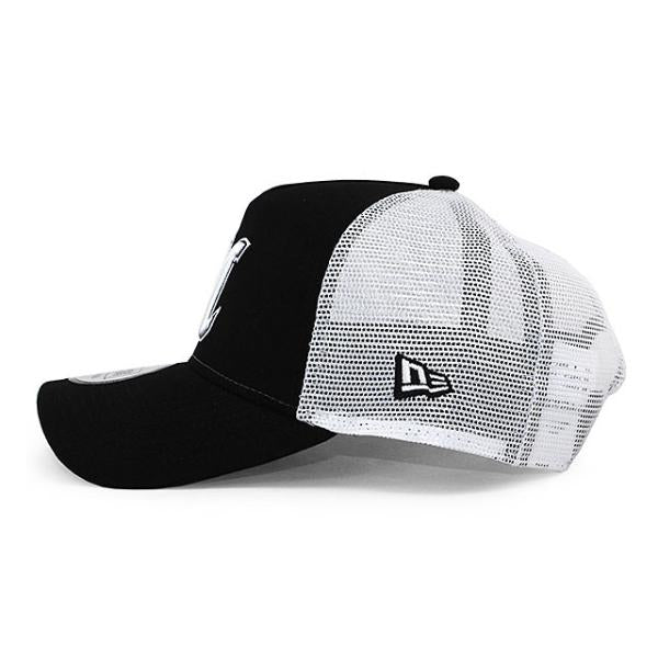 ニューエラ メッシュキャップ 9FORTY 千葉ロッテ マリーンズ NPB A-FRAME TRUCKER MESH CAP BLACK