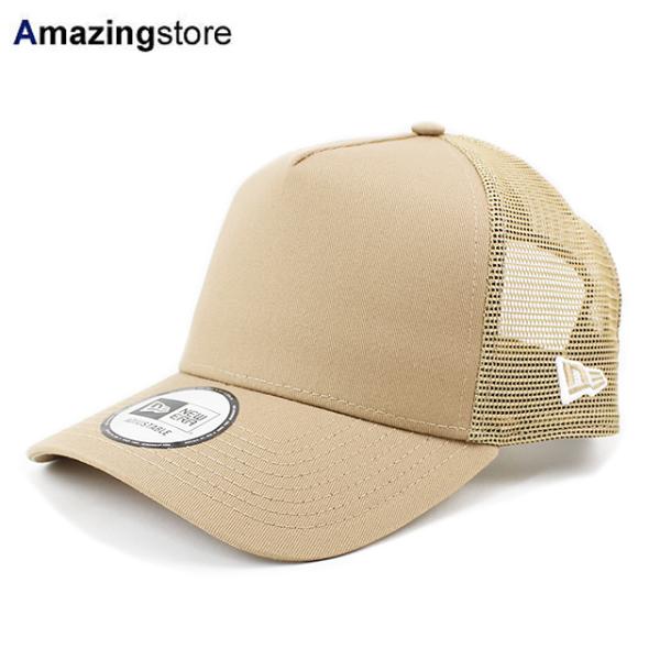 ニューエラ 9FORTY メッシュキャップ BLANK A-FRAME TRUCKER MESH CAP KHAKI