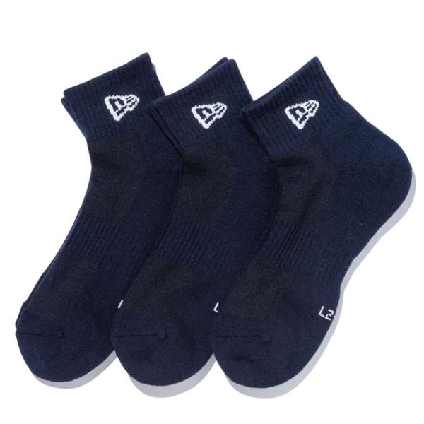 ニューエラ 靴下 SOCKS ANKLE 3PAIRS NAVY