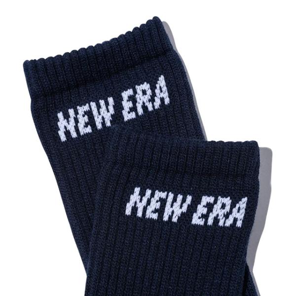 ニューエラ 靴下 SOCKS CREW 3PAIRS NAVY NEW ERA ソックス ネイビー 3ペア