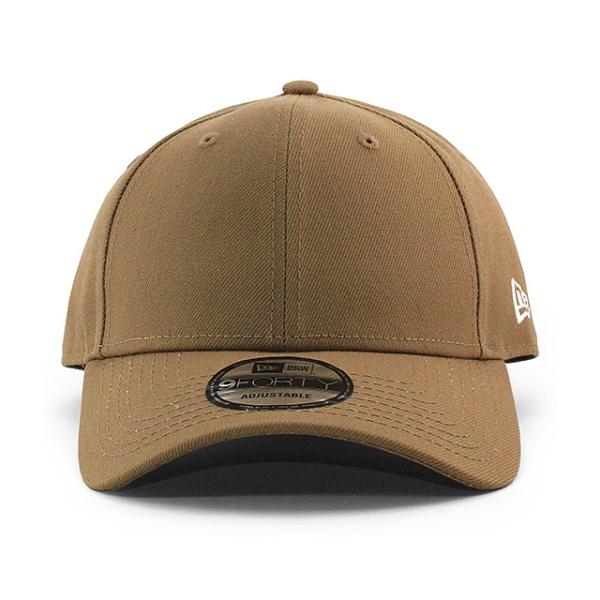 ニューエラ キャップ 9FORTY ストラップバック BLANK BASIC ADJUSTABLE STRAPBACK CAP KHAKI