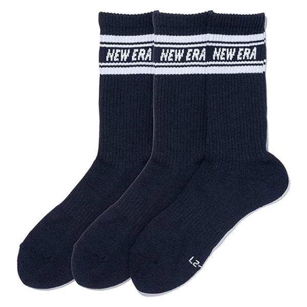 ニューエラ 靴下 SOCKS CREW LINE 3PAIRS NAVY  NEW ERA ソックス ネイビー 3ペア