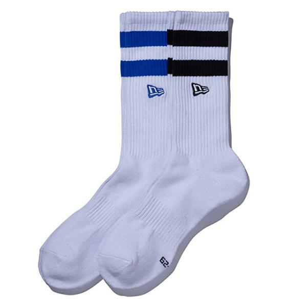 ニューエラ 靴下 SOCKS CREW EMB 2PAIRS WHITE