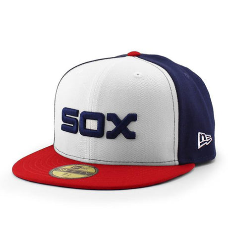 ニューエラ キャップ 59FIFTY シカゴ ホワイトソックス MLB ON-FIELD AUTHENTIC ALTERNATE FITTED CAP WHITE RED NAVY CHICAGO WHITE SOX
