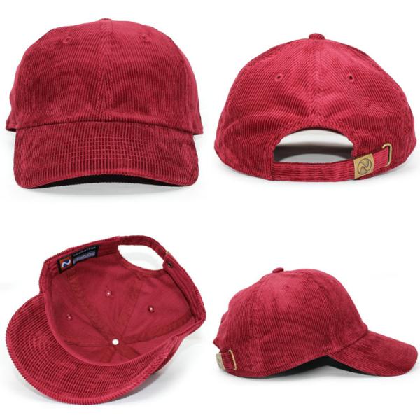 7色展開 ニューハッタン コーデュロイキャップ CORDUROY BLANK BASEBALL LOW PROFILE CAP NEWHATTAN 無地