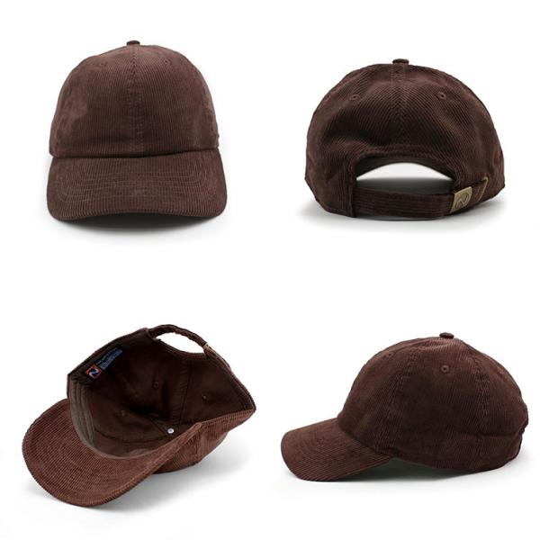 7色展開 ニューハッタン コーデュロイキャップ CORDUROY BLANK BASEBALL LOW PROFILE CAP NEWHATTAN 無地
