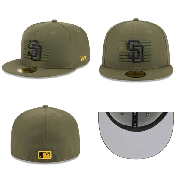 ニューエラ キャップ 59FIFTY 2023 MLB ARMED FORCES STARS N STRIPES FITTED CAP OLIVE NEW ERA